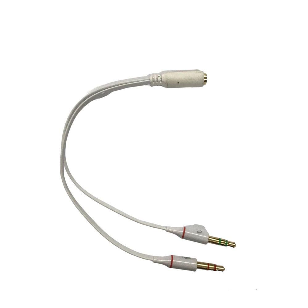 Cabo Adaptador Headset P3 Fêmea Para P2 Microfone E Áudio