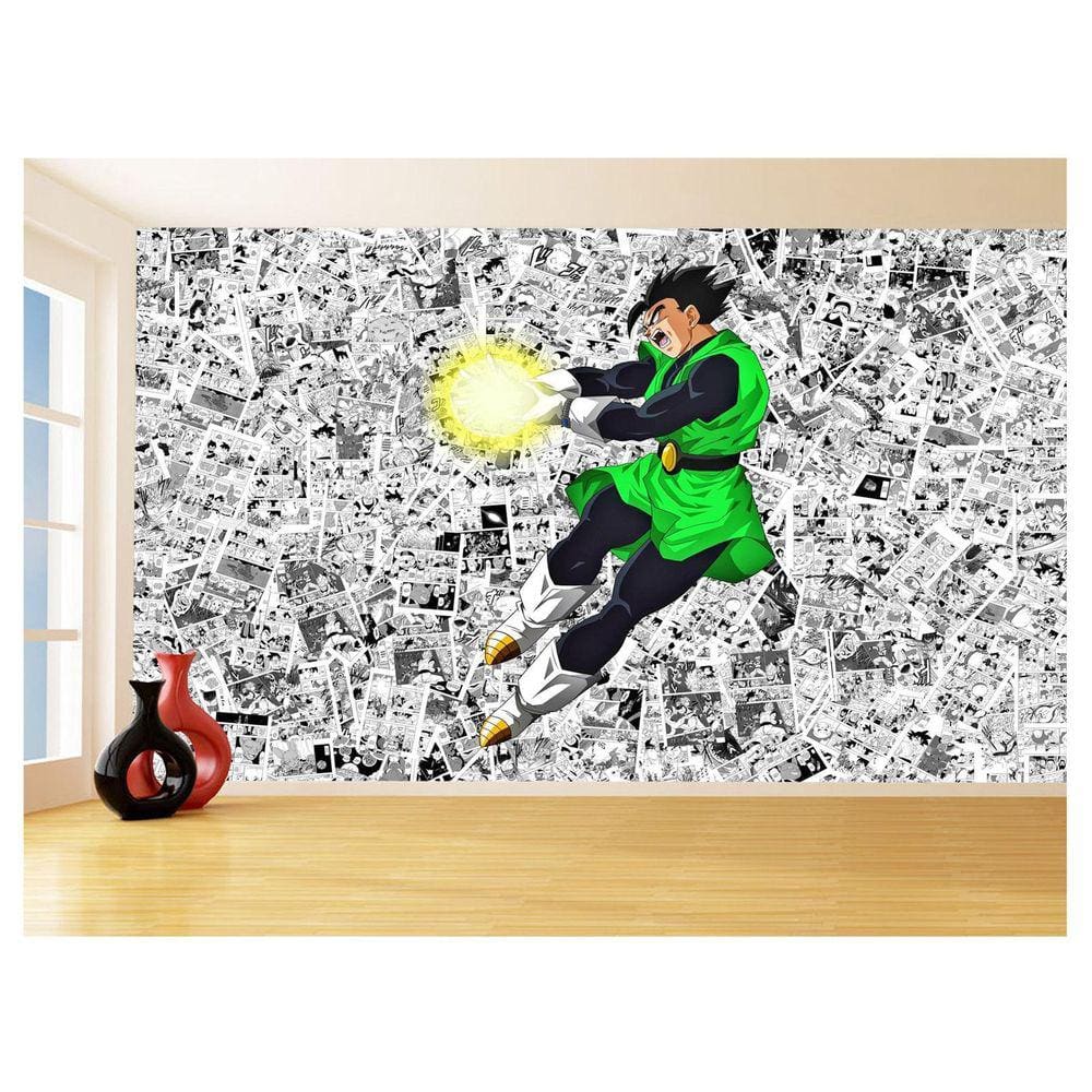 Papel De Parede 3D Dragon Ball Goku Gohan Anime 3,5M Dbz602