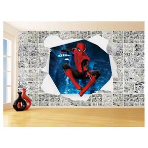 Papel De Parede 3D Heróis Página Quadrinhos Hq 3,5M Nhma172