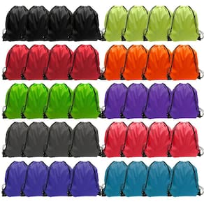 Mochila com cordão GoodTou, 40 unidades, bolsas de nylon com cordão