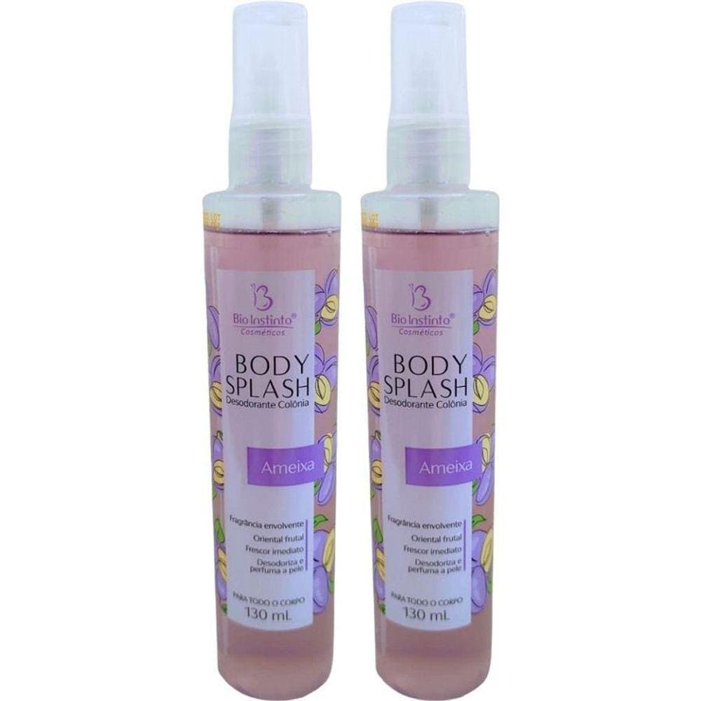 Kit 2 Body Splash Desodorante Colônia Ameixa 130Ml
