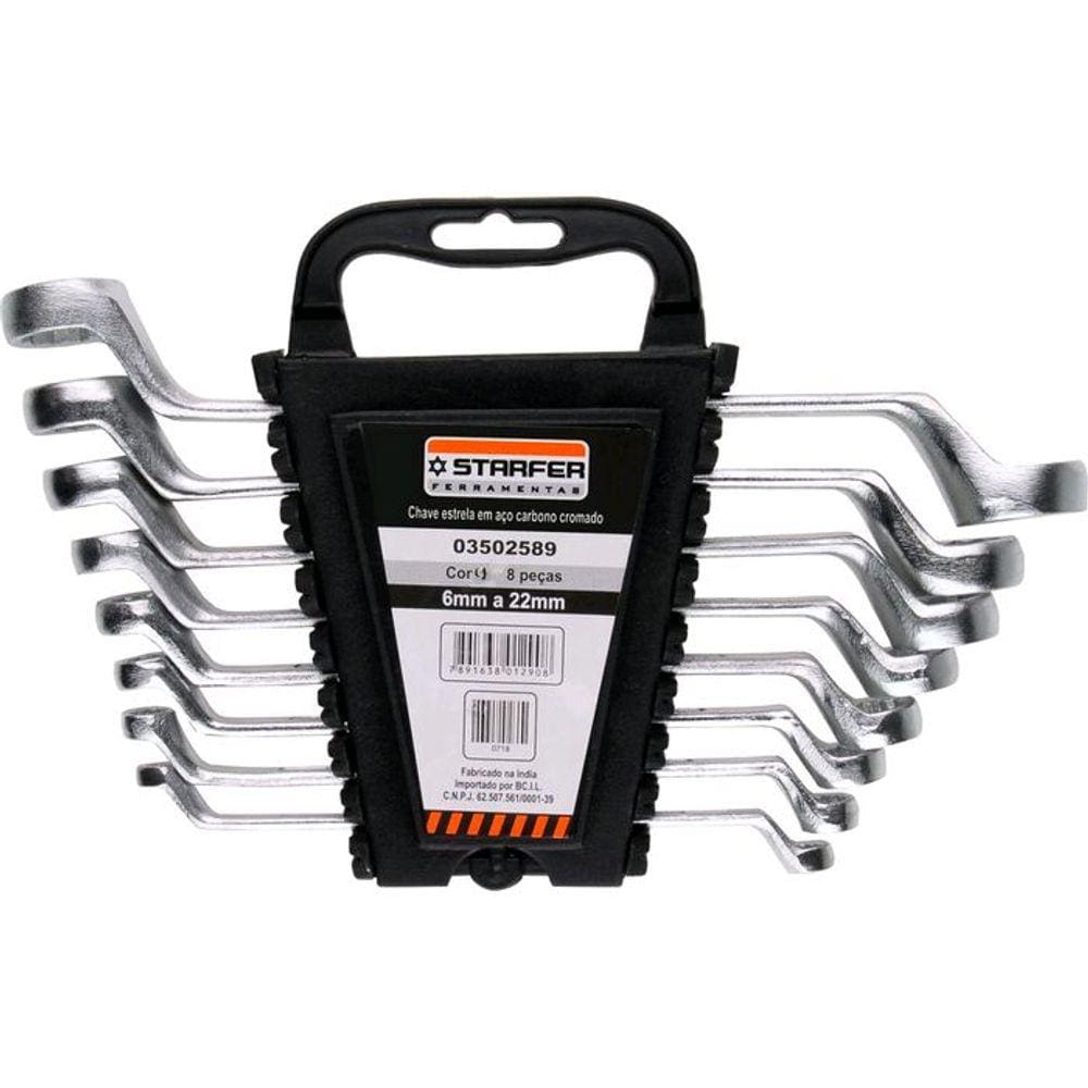 Kit 40 Peças Chave Combinada, Fixa E Estrela 632mm Starfer