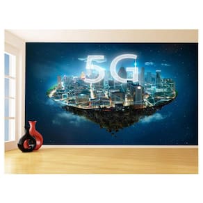 Papel De Parede 3D Tecnologia Wifi 5G Net Redes 3,5M Tec18