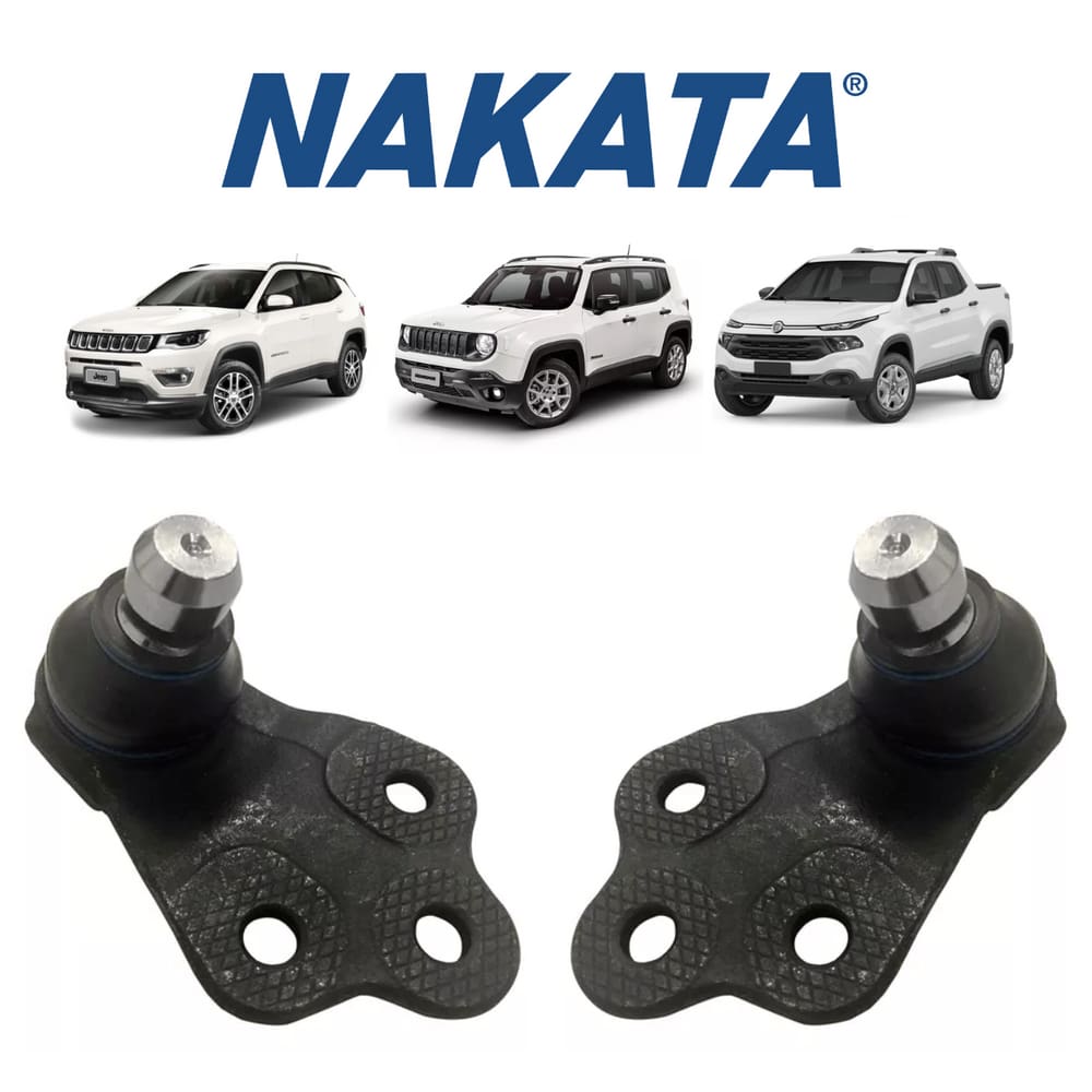 Par Pivô Da Suspensão Dianteira Esquerda+Direita Nakata Jeep Compass 2016 A 2020