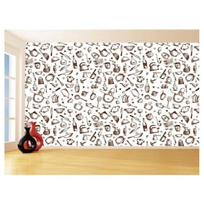 Papel De Parede 3D Textura Cozinha Café Comida 3,5M Txt202