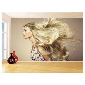 Papel De Parede 3D Salão De Beleza Corte Cabelo 3,5M Slb13