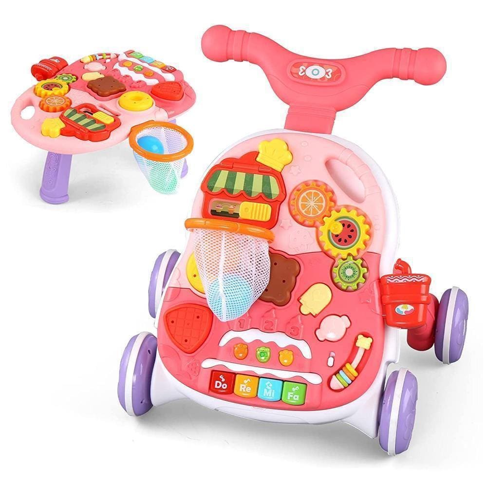Andador Didatico De Empurrar Infantil 2 Em 1 - Baby Style