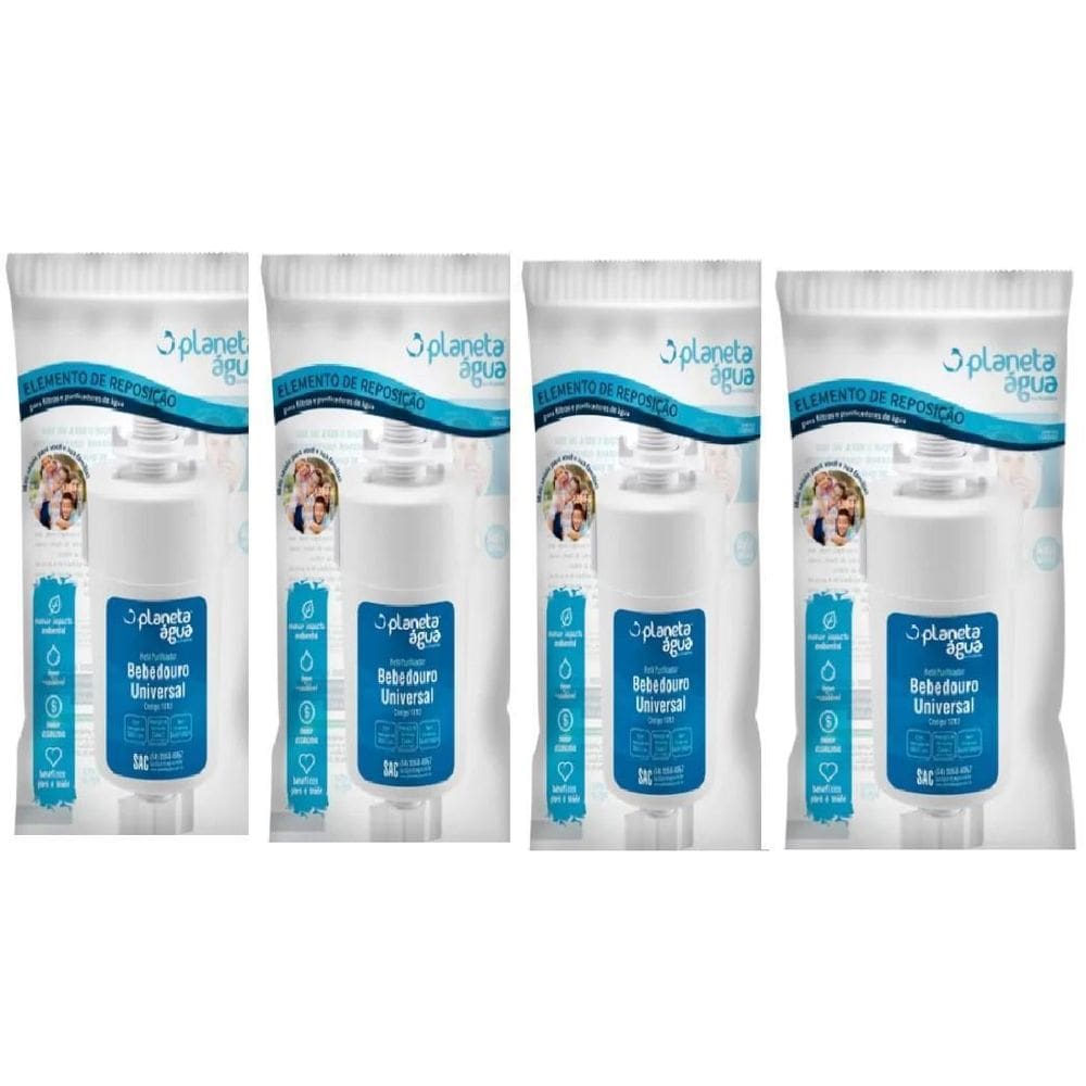 Refil Filtro Bebedouro Karina K40C,K40I,K40Cc, K40C -Kit 4Un