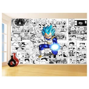 Papel De Parede Dragon Ball Vegeta Blue Anime 3,5M Dbz694