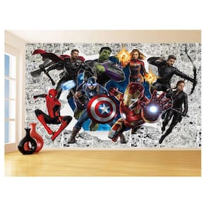 Papel De Parede 3D Heróis Página Quadrinhos Hq 3,5M Nhma190