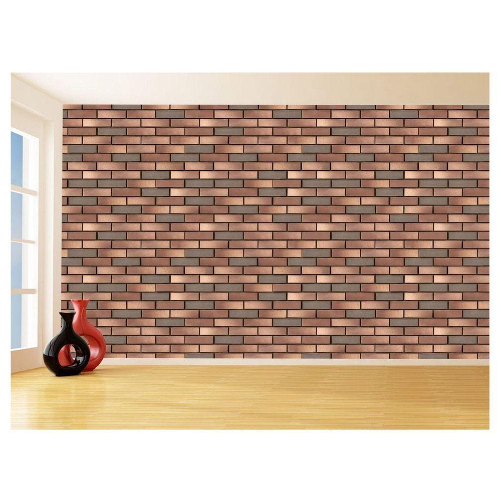 Papel De Parede 3D Tijolo Sala Tijolinho Vista 3,5M Xbr25