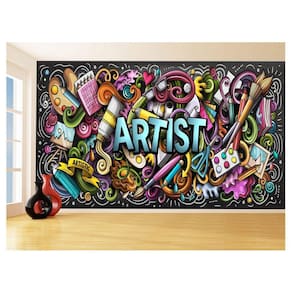 Papel De Parede 3D Arte Artist Pintura Desenho 3,5M Tra121