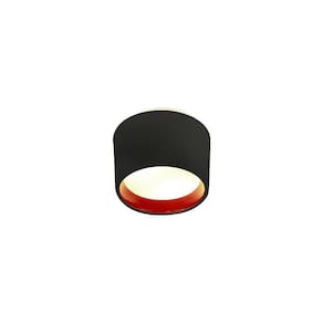 Plafon Newline Circle Sn10150 E27 Bivolt Preto / Cobre