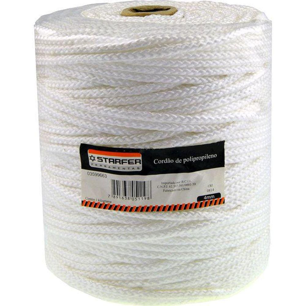 Cordao Polipropileno Starfer 4Mm 1Kg
