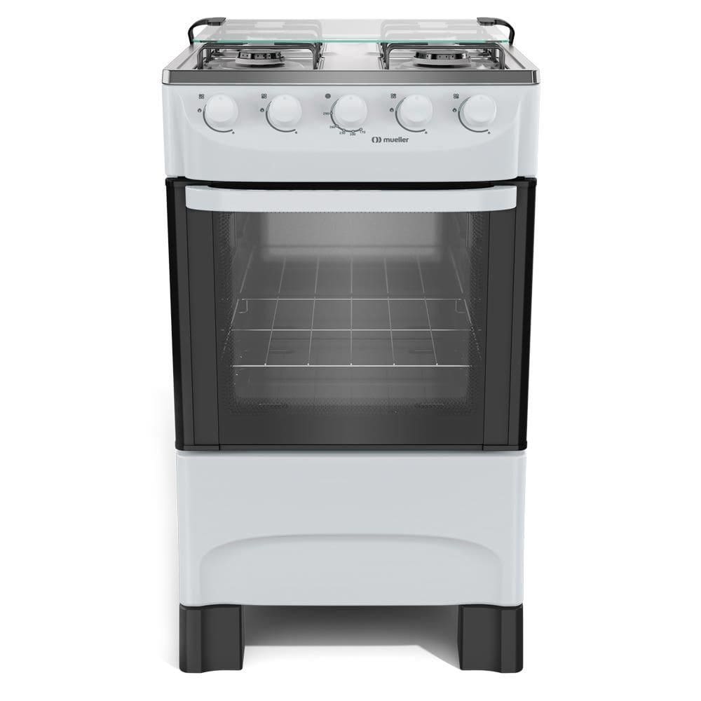 Fogão Mueller 4 bocas Branco Acendimento Manual MFI4BA
