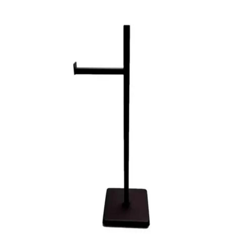 Papeleira de Chão Rodinox Aço Inox 58mm 1 Suporte Preto