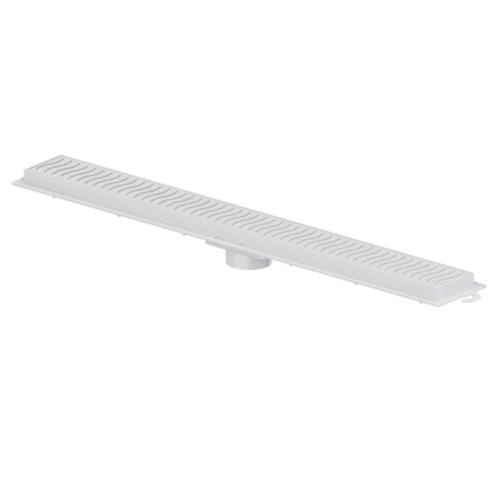 Ralo Linear Tigre 70Cm Flat Grelha Branca