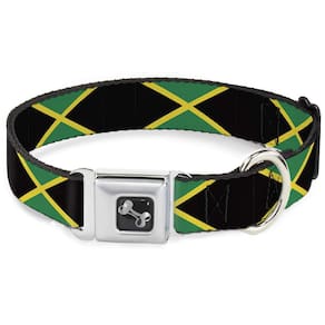 Coleira para cães com fivela, bandeiras da Jamaica, fivela d