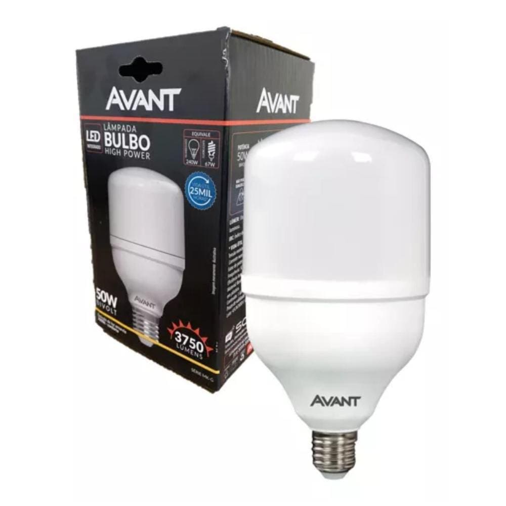 Lâmpada Led Bulbo HP Avant 50W 3000K E27 Bivolt