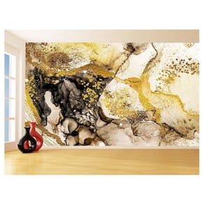 Papel De Parede 3D Estilo Marmore Tintas Cores 3,5M Mbr108