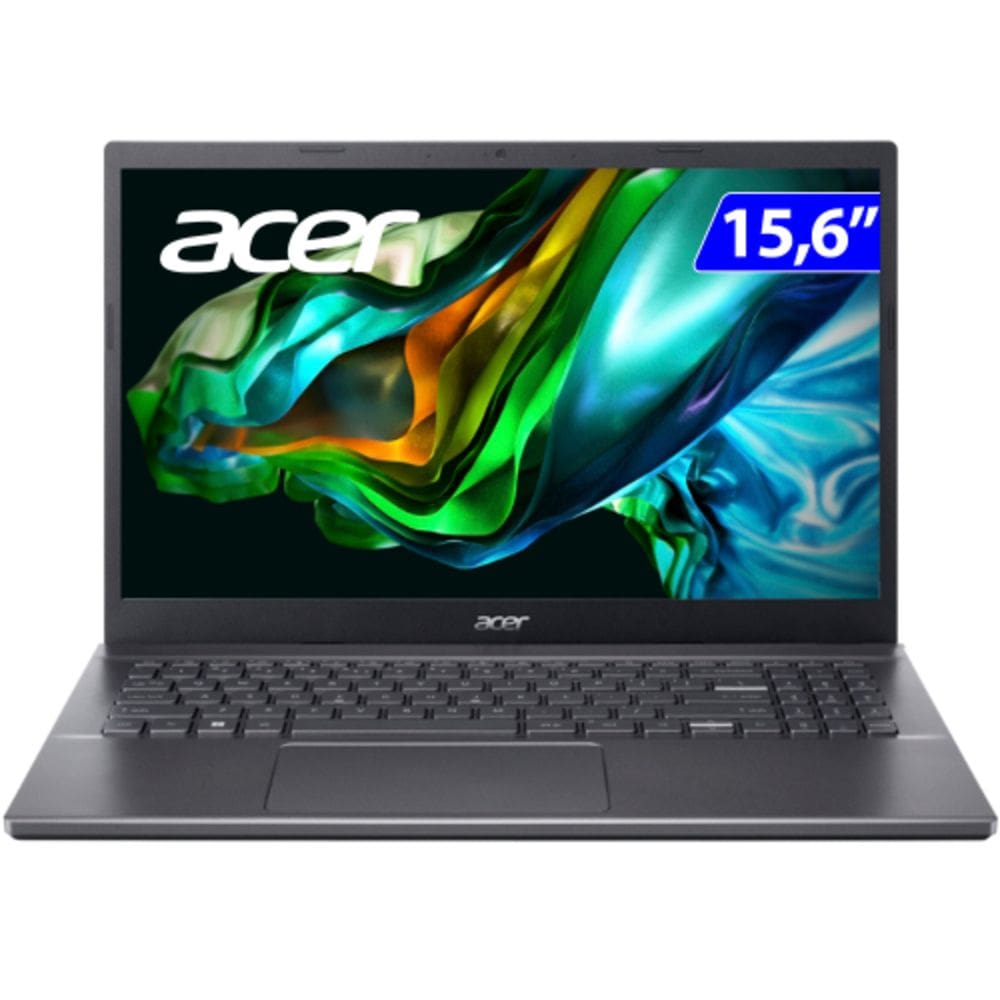 Notebook ACER 15.6 I5-12450H 256GBSSD 8GB W11 - A515-57-55B8 Cinza Bivolt