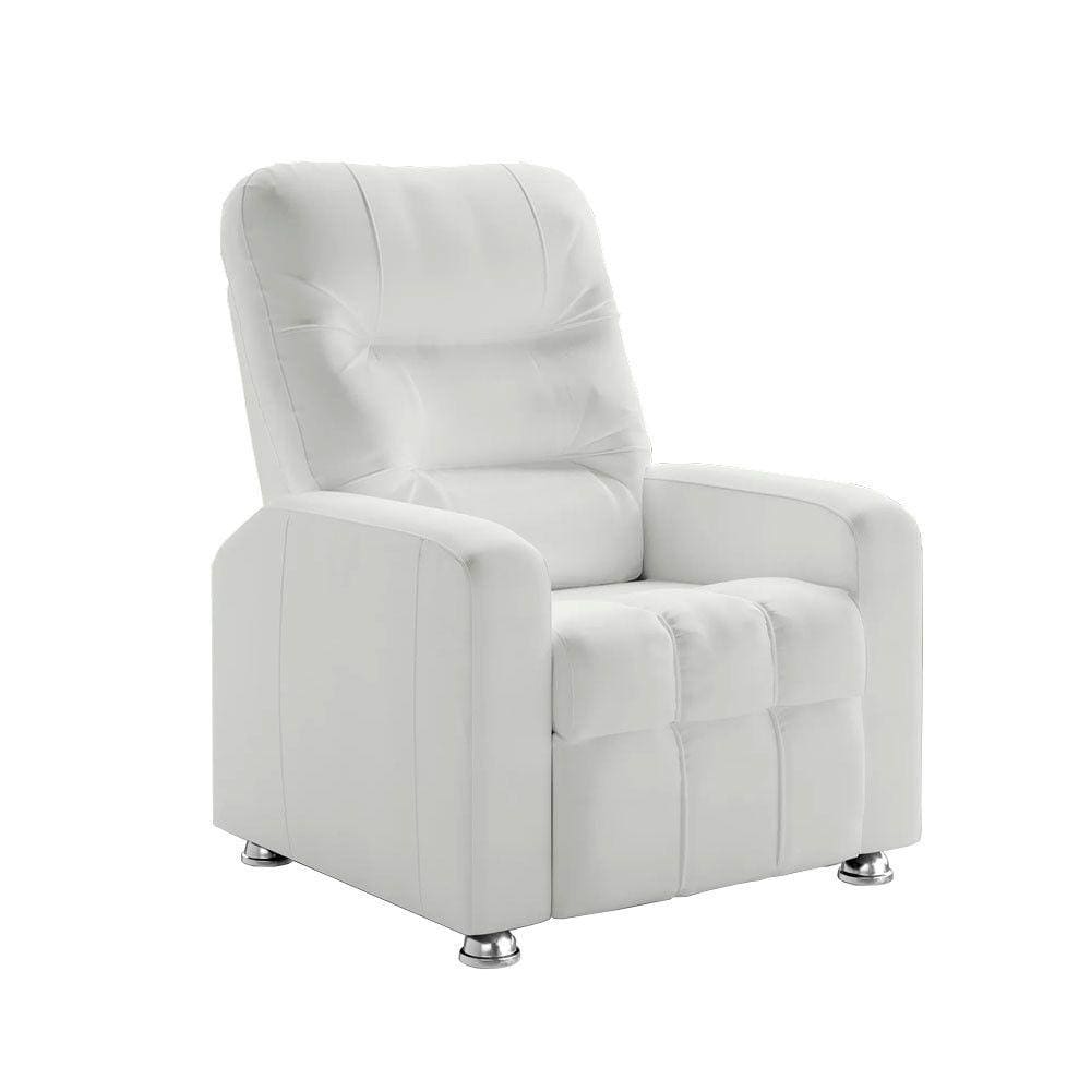 Poltrona do Papai Reclinável Maldivas Corano Branco Speciale Home