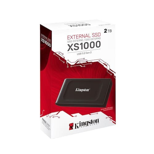 Imagem do produto SSD Externo Kingston XS1000 2TB - Preto em Ponto Frio