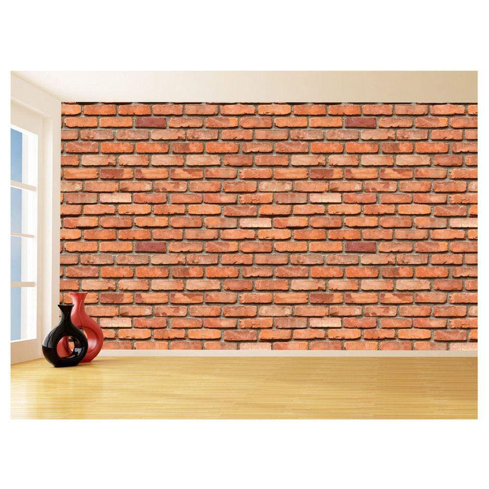 Papel De Parede 3D Tijolo Sala Tijolinho Vista 3,5M Xbr40