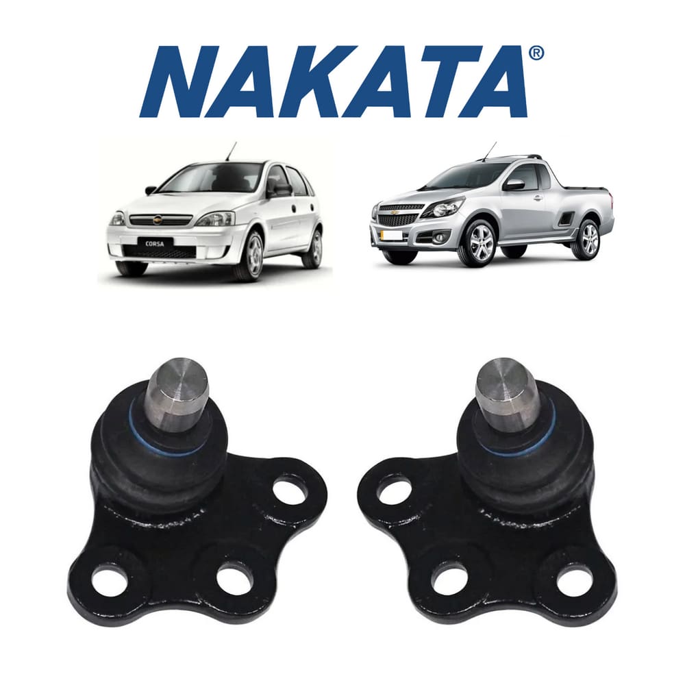 Par Pivô Dianteiro Da Suspensão Nakata Chevrolet Corsa 2002 A 2012