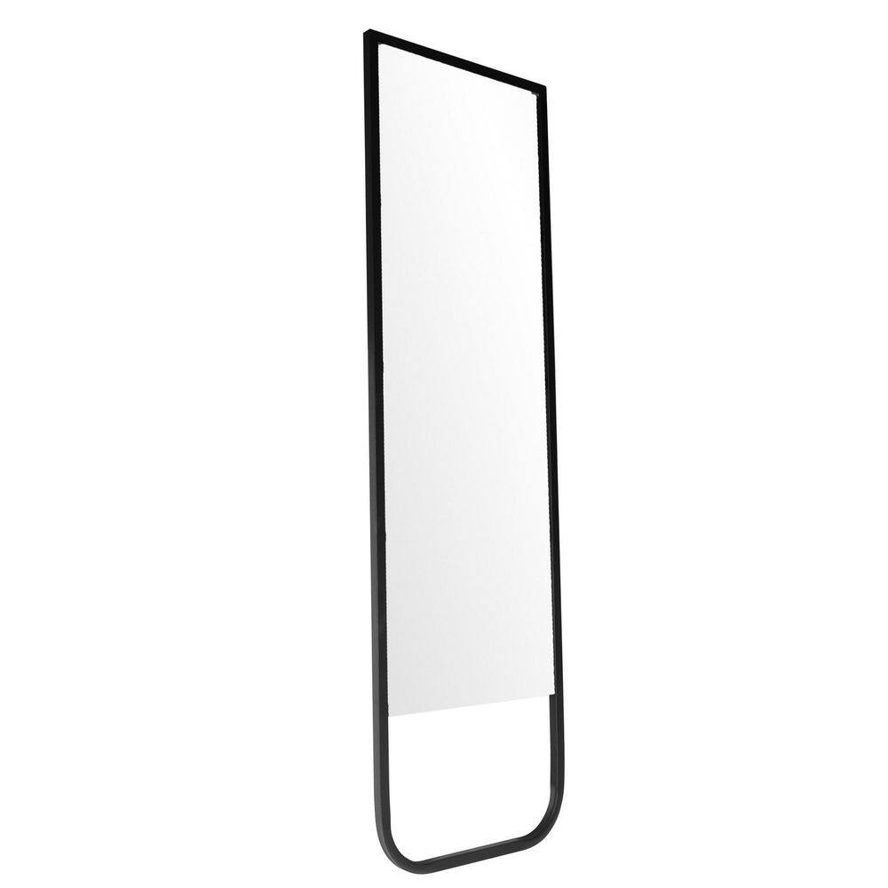 Espelho Decorativo De Chão Curve Preto 150X40 Cm