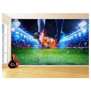 Papel De Parede 3D Esporte Estádio Gramado Campo 3,5M Spt76