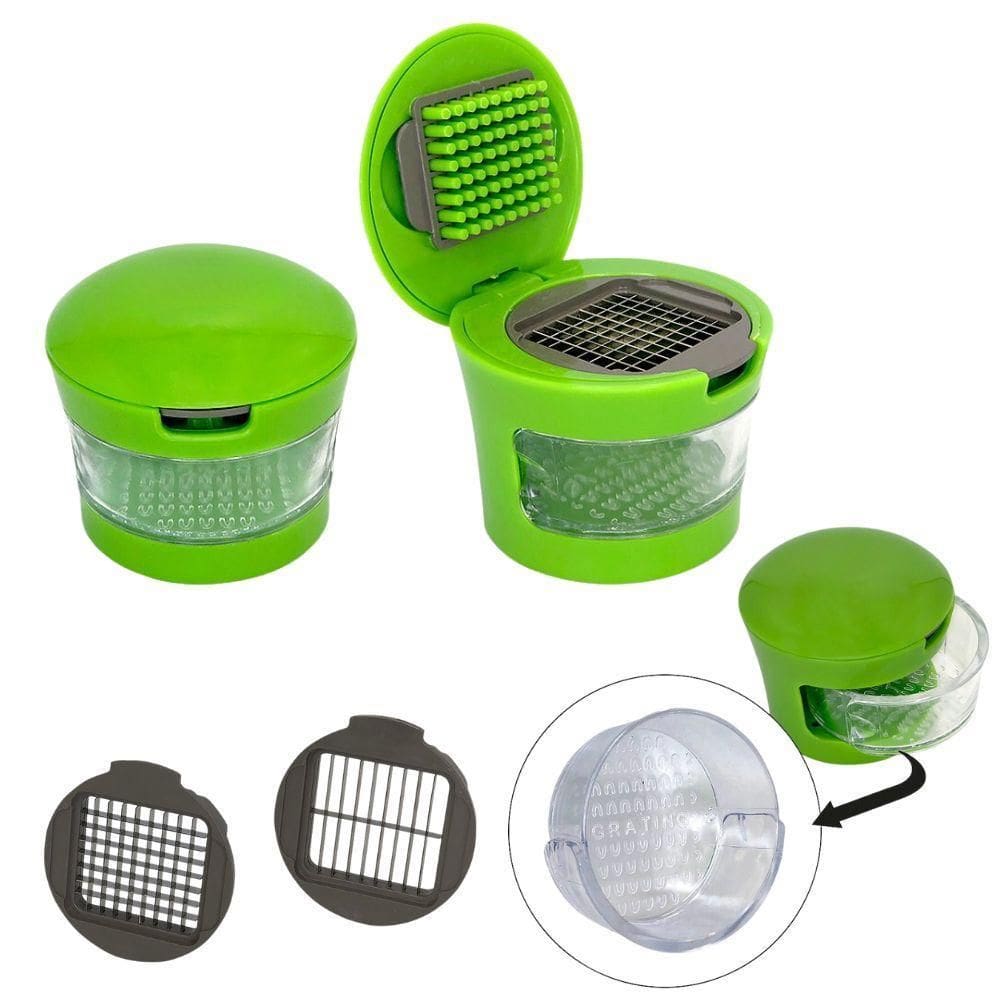 Fatiador E Tributurador De Alho Com Compartimento 02 Lâminas