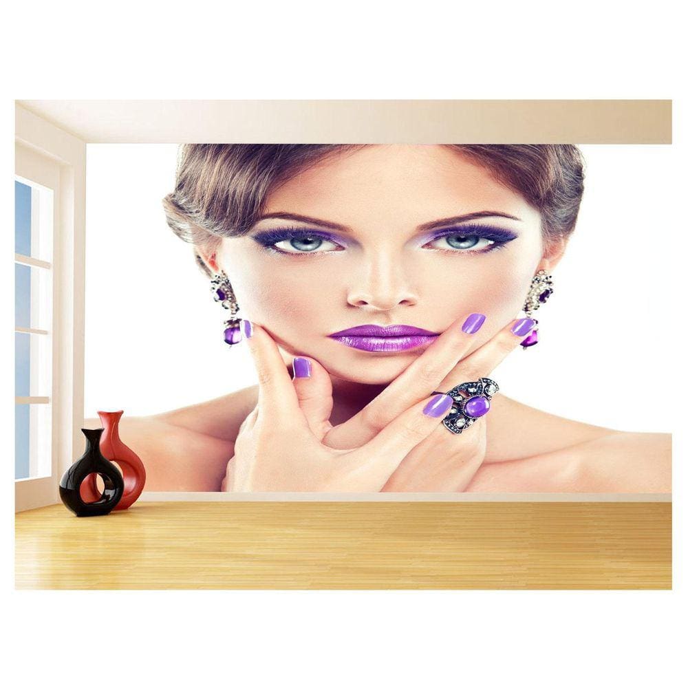 Papel De Parede Salão De Beleza Maquiagem Make 3,5M Slb37