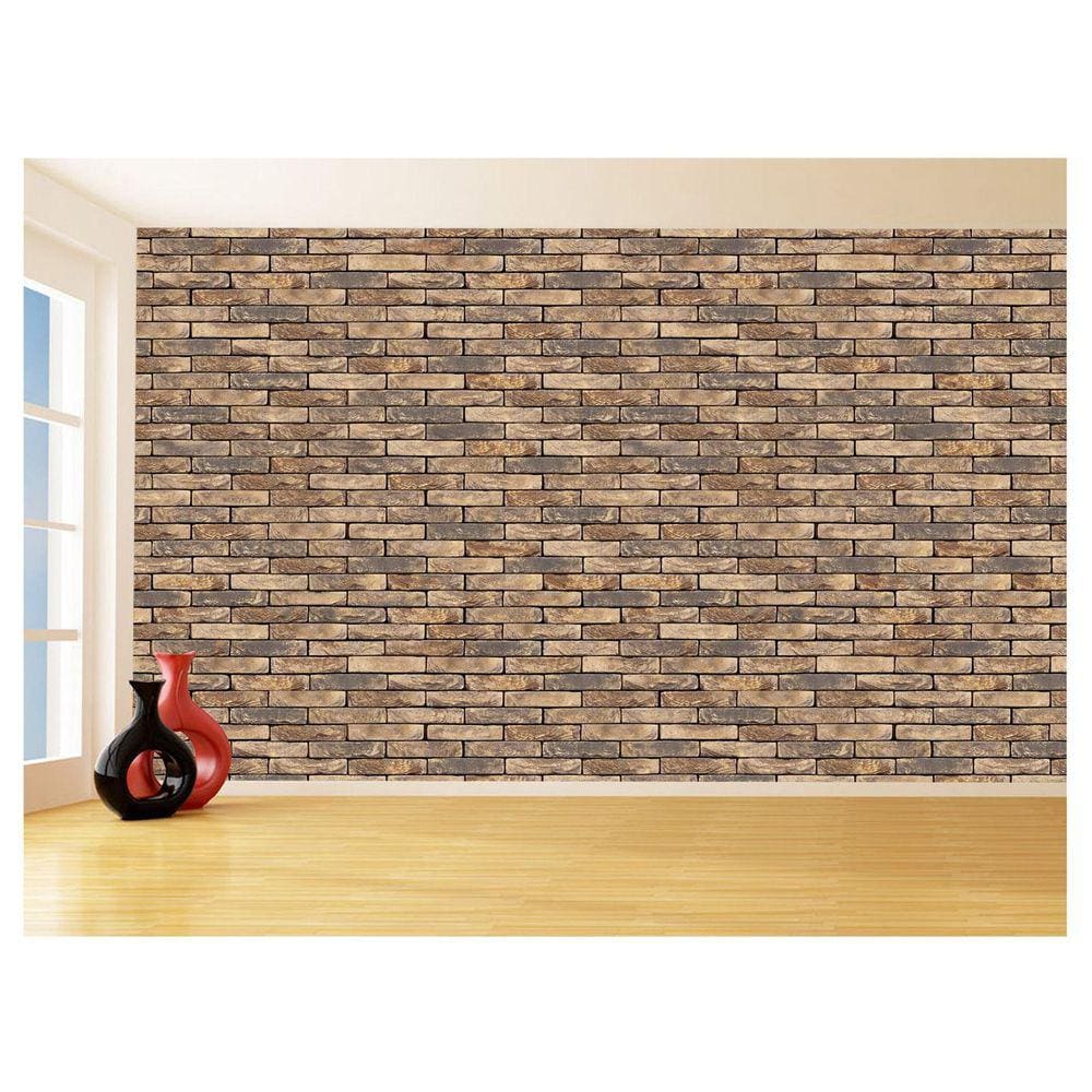 Papel De Parede 3D Tijolo Sala Tijolinho Vista 3,5M Xbr43