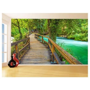 Papel De Parede 3D Estrada Caminho Paisagem 3,5M Nes117