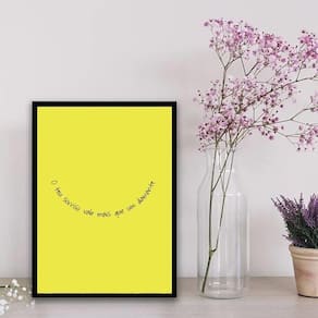 Quadro O Teu Sorriso Vale Mais Que Diamante 24X18Cm Branca