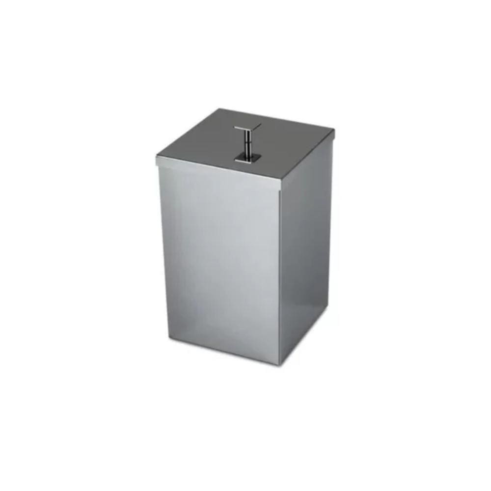 Lixeira Rodinox Inox Polido Quadrada 7,8L