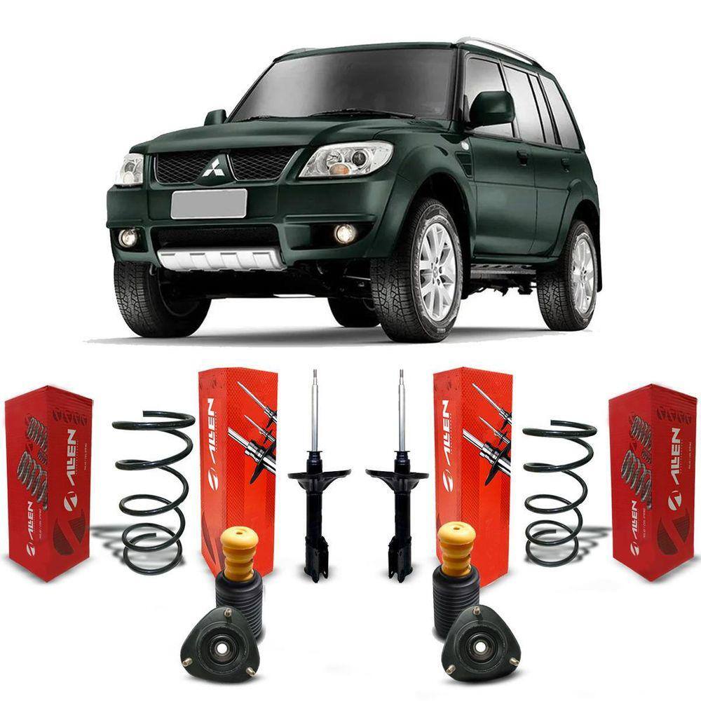 2 Amortecedores Molas + Kit Dianteiro Pajero Tr4 2010 A 2015