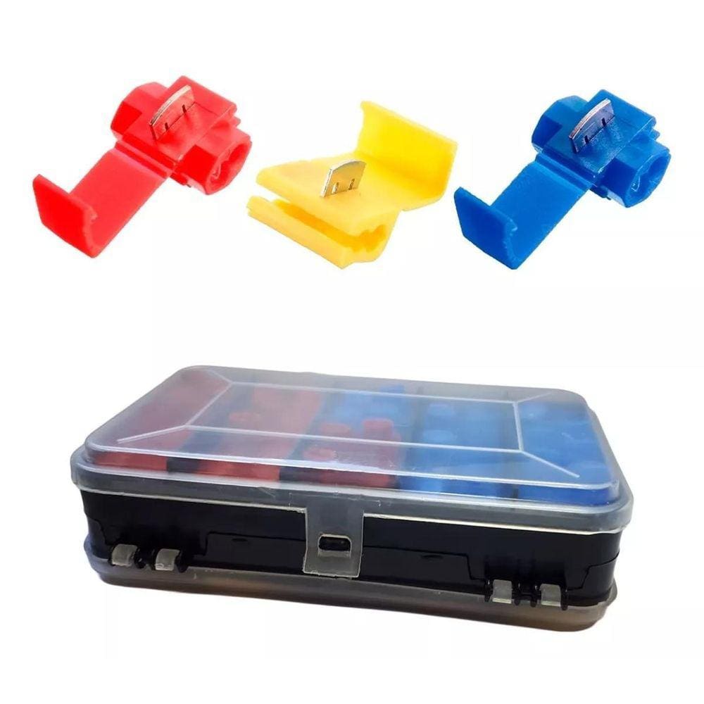 Caixa 60 Conector Elétrico Derivação Emenda Fios 0,5Mm A 6Mm