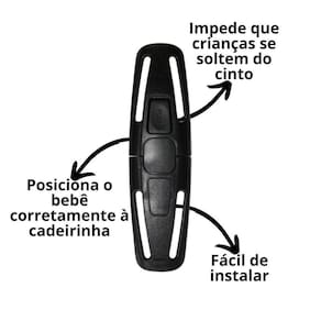 Trava Cinto Segurança Infantil Bebe Conforto Cadeirinha