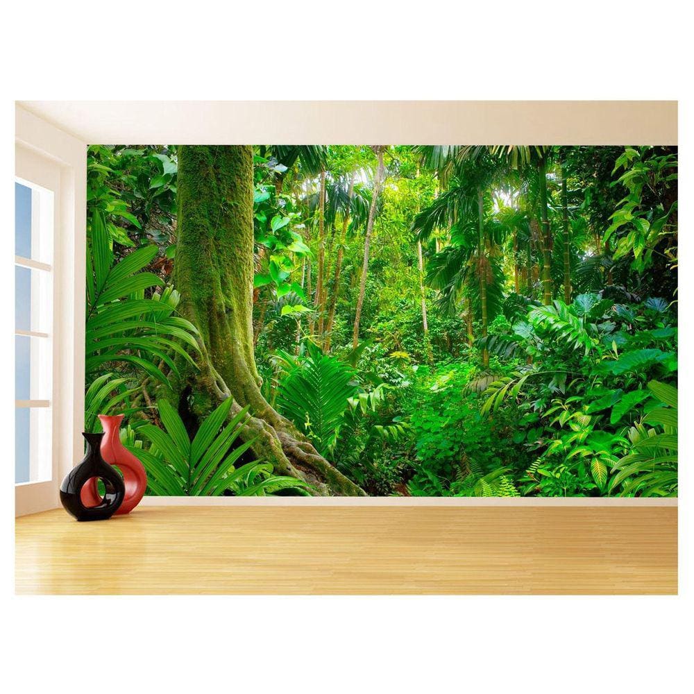 Papel De Parede Floresta Tropical Caminho Luz 3,5M Xna230