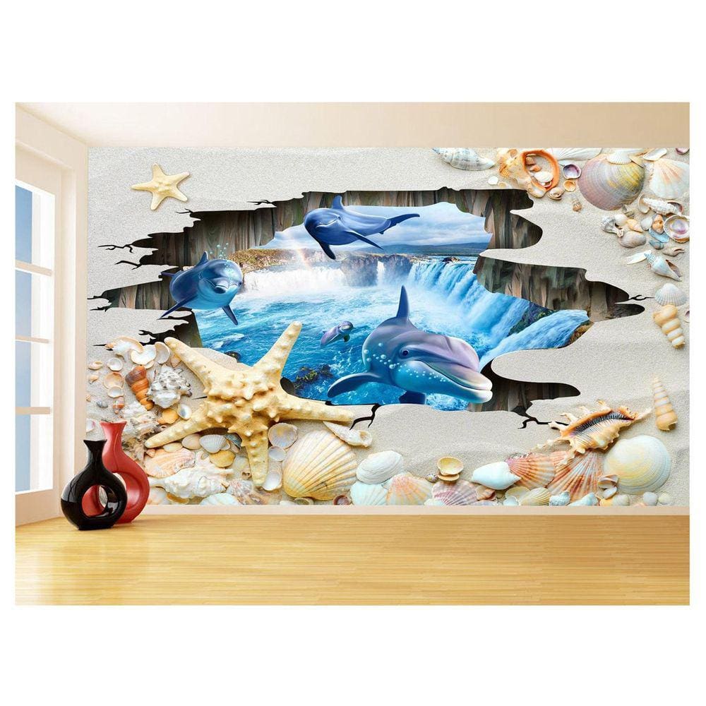 Papel Para Piso De Porcelanato Liquido Água 3,5M Flr16