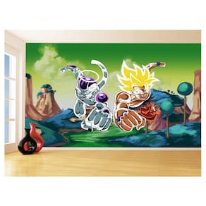 Papel De Parede Dragon Ball Goku Vegeta Anime 3,5M Dbz331