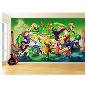 Papel De Parede Dragon Ball Goku Vegeta Anime 3,5M Dbz295