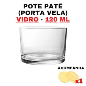 Kit Potes de Vidro Patê c/ Tampa 120ml |