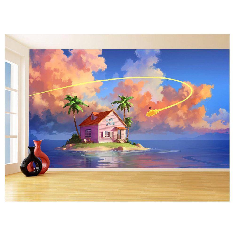 Papel De Parede 3D Dragon Ball Goku Vegeta Anime 3,5M Dbz23