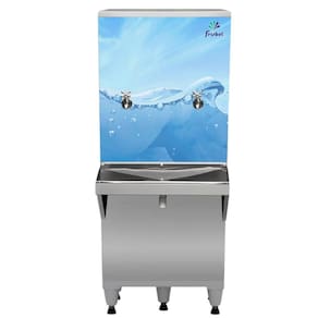 Bebedouro Resfriador De Água Industrial 50 Litros 1 Torneira Natural 1 Torneira Gelada - Frisbel