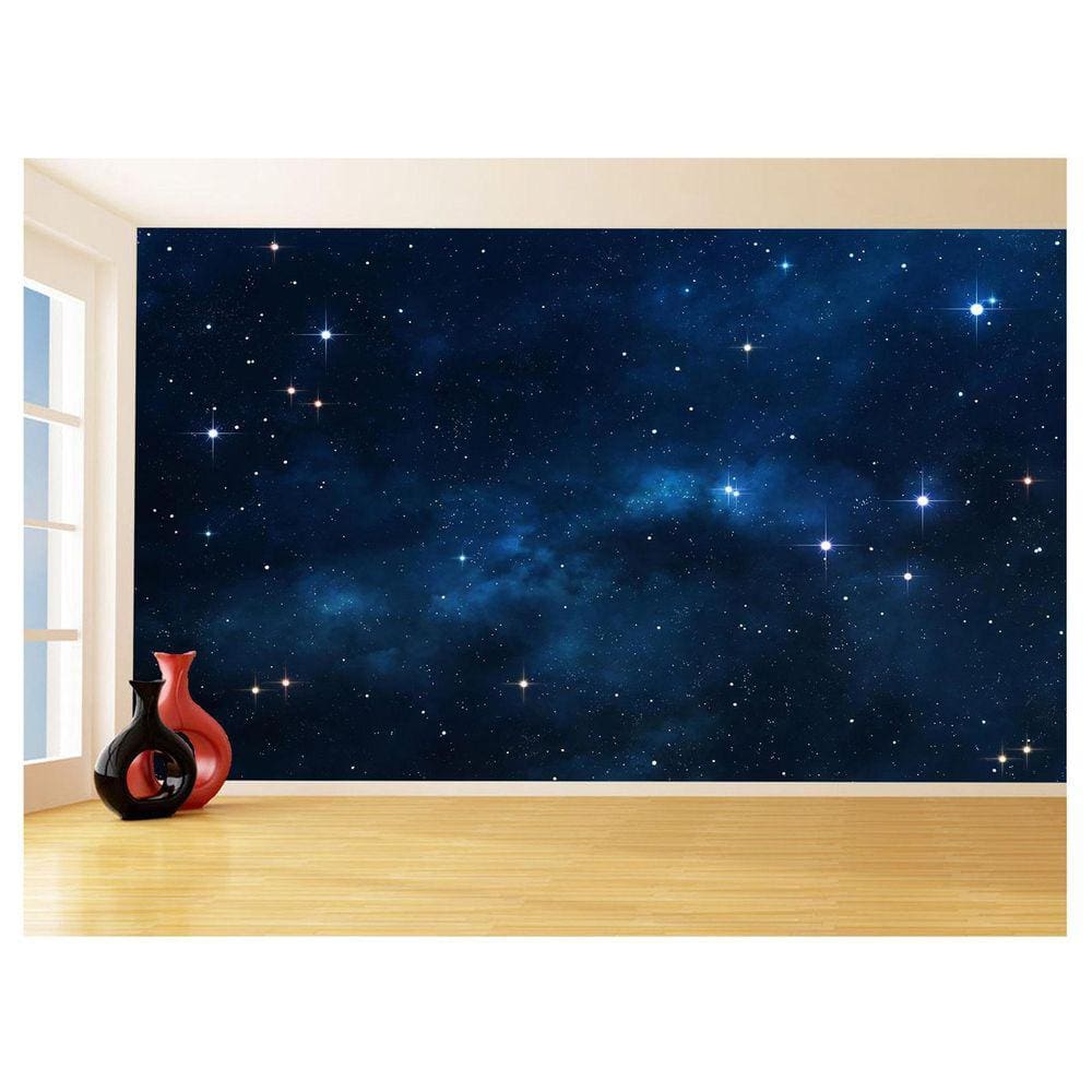 Papel De Parede 3D Espaço Estrelas Galáxia 3,5M Nsp104