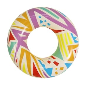 Boia Inflável Circular Piscina água Mar Praia Geometric W11414 Bel