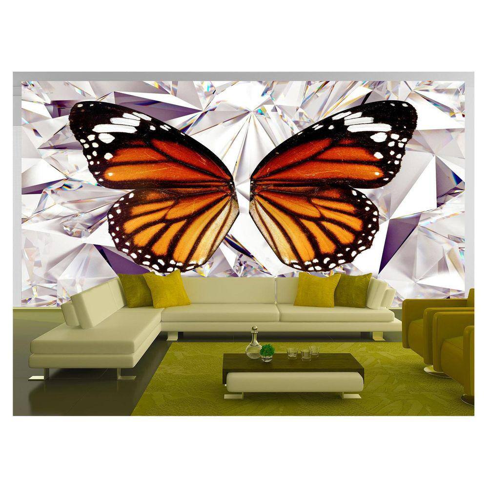 Papel De Parede 3D Arte Asas Selfie Insta Cores 3,5M Tra188